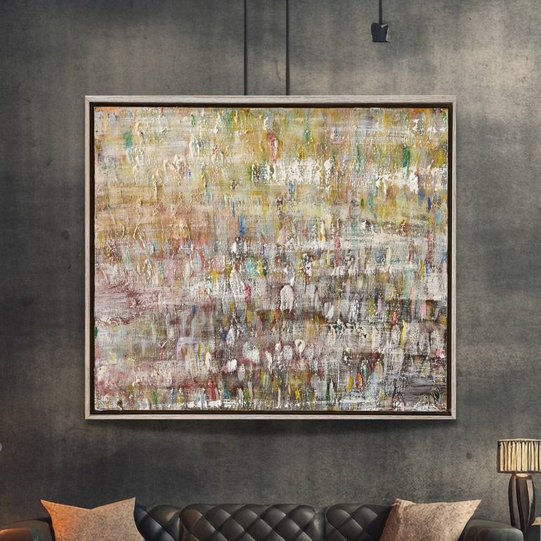 Original Abstract People Painting by Xavi Castel