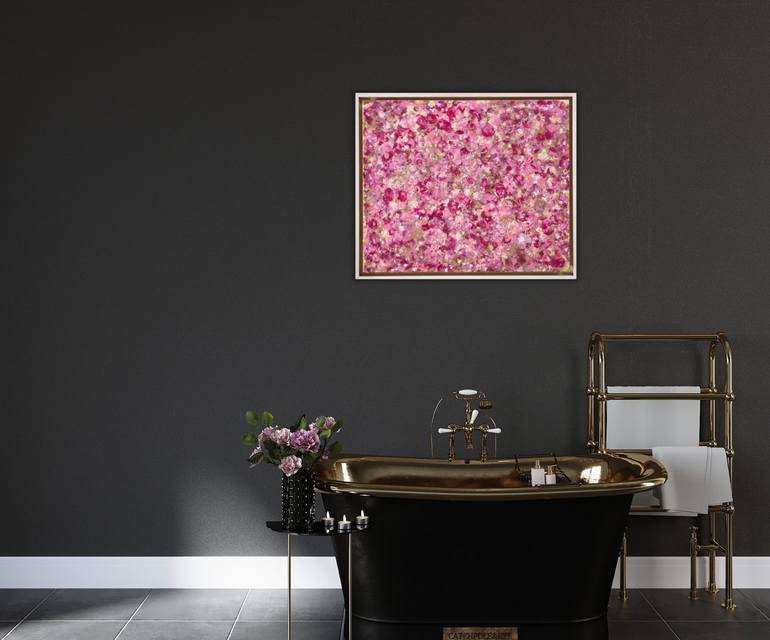 Original Abstract Expressionism Floral Painting by Xavi Castel