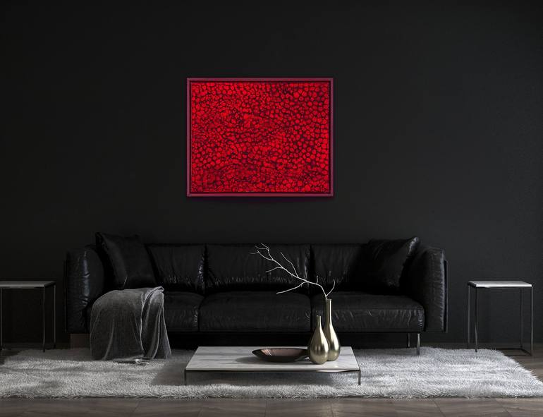 Original Abstract Love Painting by Xavi Castel