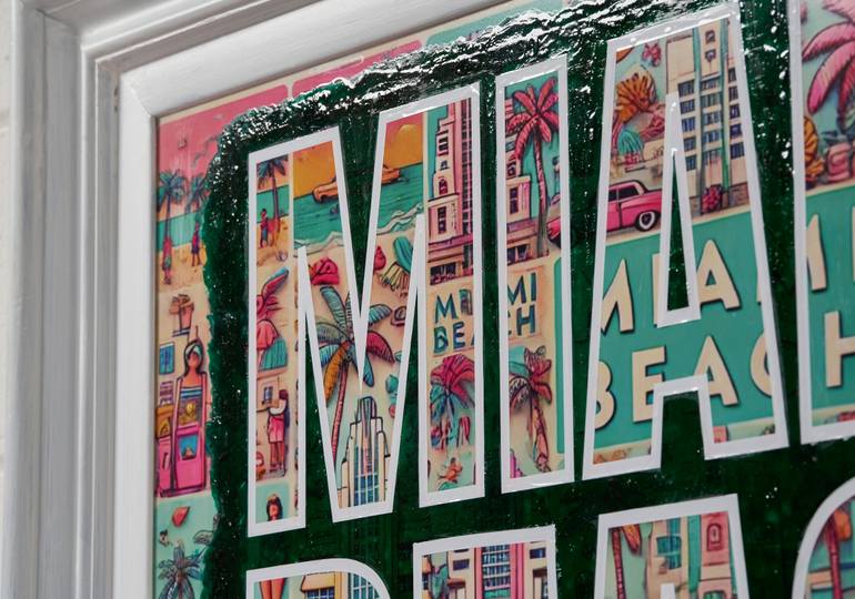 Original Pop Art Beach Painting by Xavi Castel
