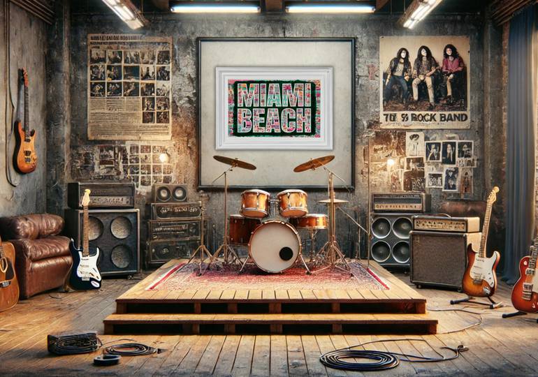 Original Pop Art Beach Painting by Xavi Castel