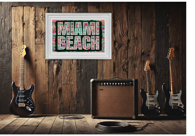 Original Pop Art Beach Painting by Xavi Castel