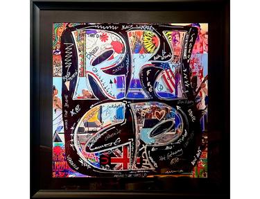 Original Pop Art Abstract Painting by Xavi Castel