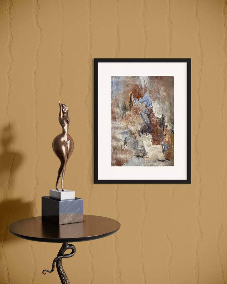 Original Abstract Expressionism Abstract Painting by Karen Bjerg Petersen