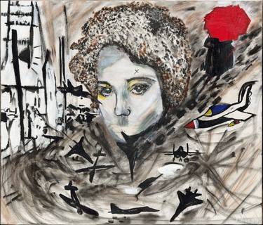 Original Expressionism Women Mixed Media by Anastasia Saura