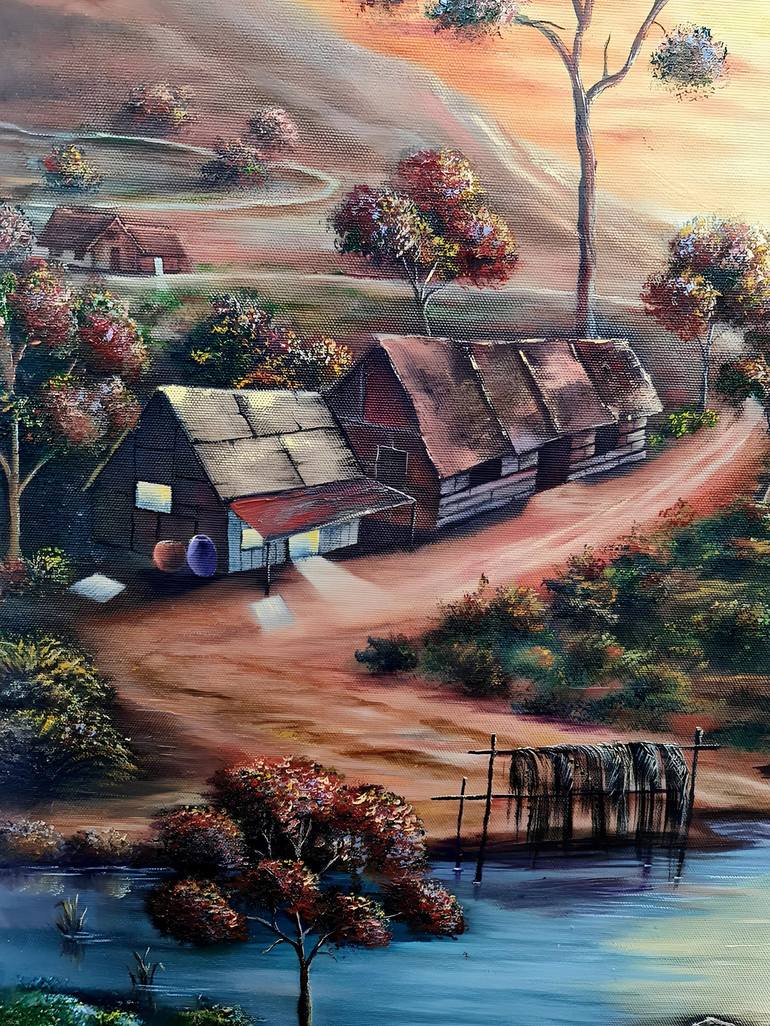 Original Landscape Painting by Greta Atlama
