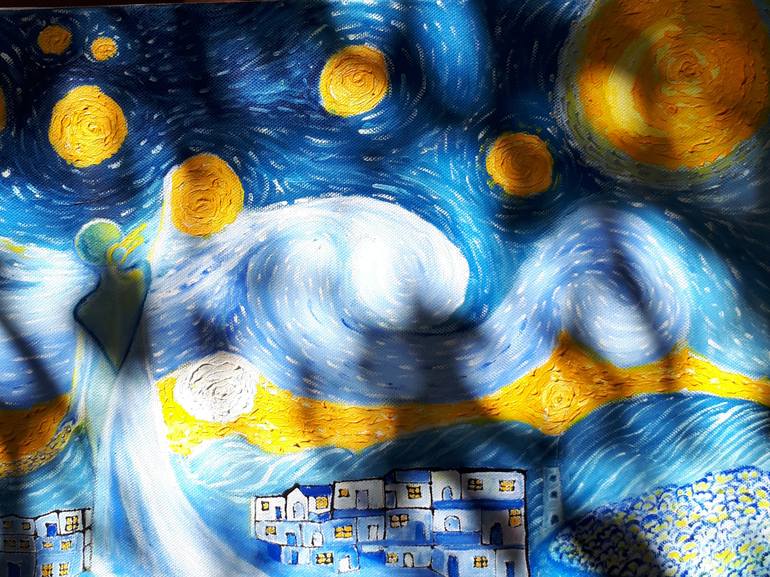 Original Surrealism Abstract Painting by Carina Sanchez