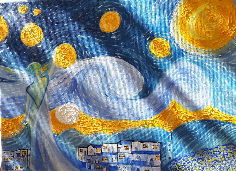 Original Surrealism Abstract Painting by Carina Sanchez