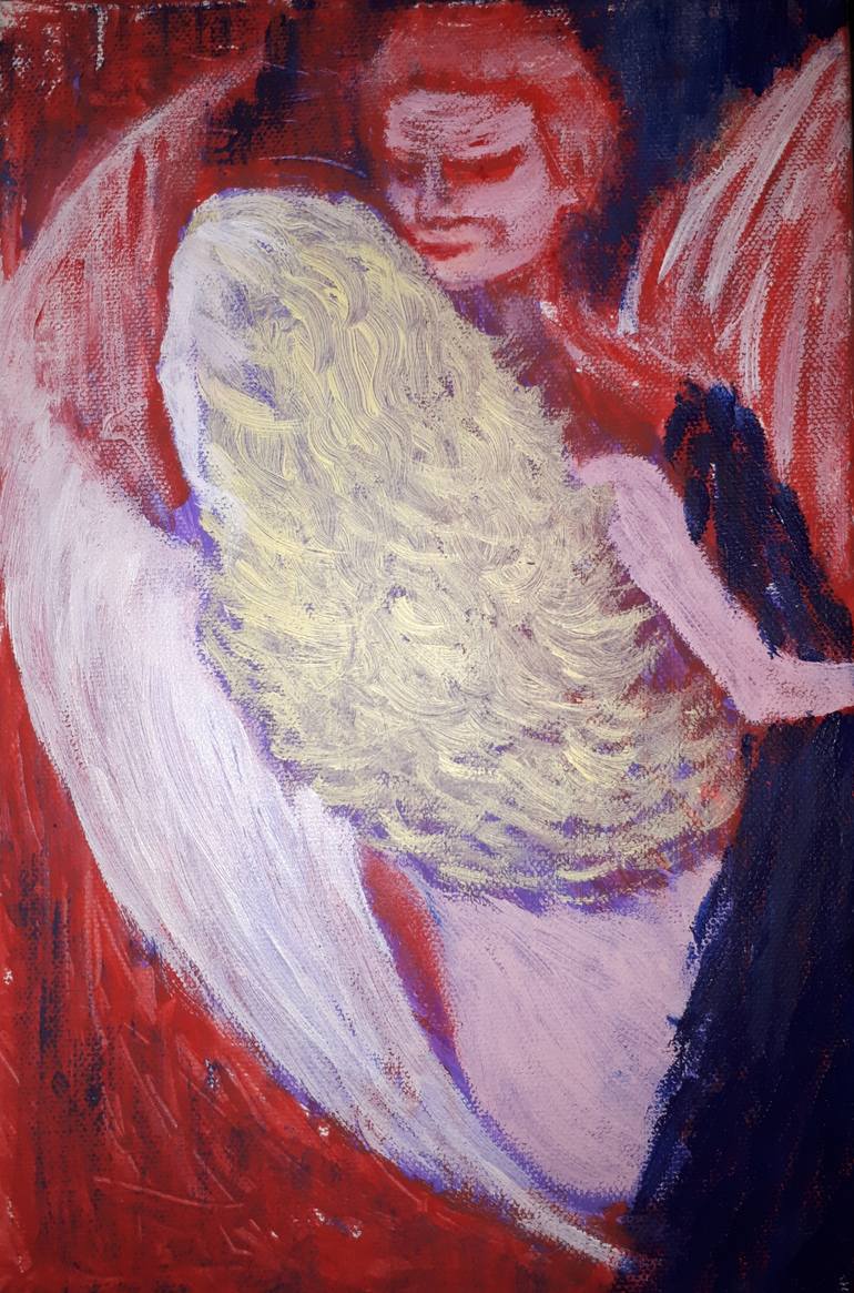Original Abstract Expressionism Body Painting by Carina Sanchez