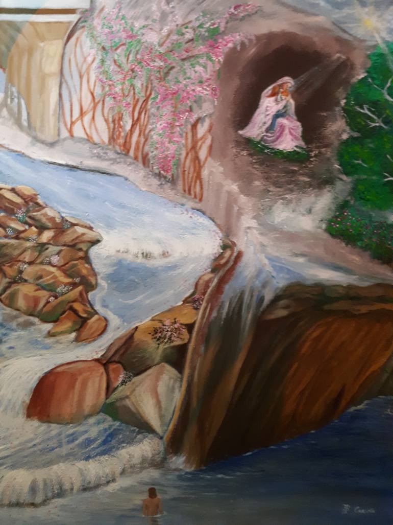 Original Abstract Expressionism Science/Technology Painting by Carina Sanchez