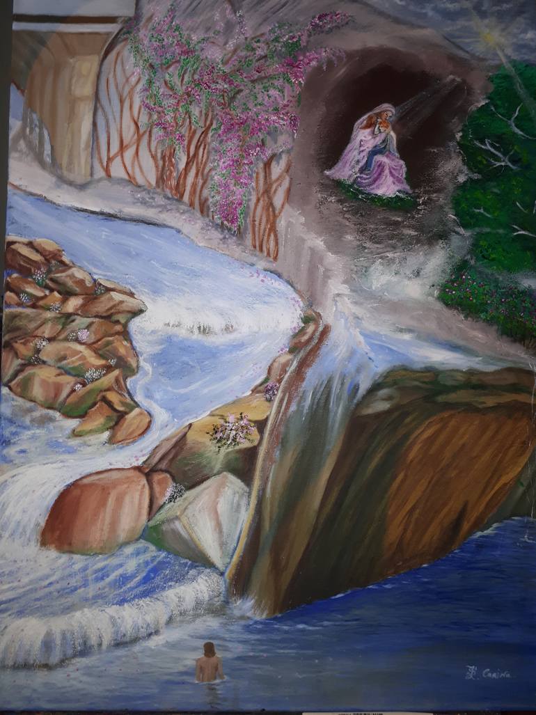 Original Abstract Expressionism Science/Technology Painting by Carina Sanchez