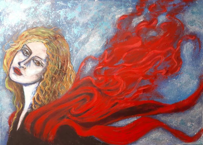 Original Figurative Women Painting by Carina Sanchez