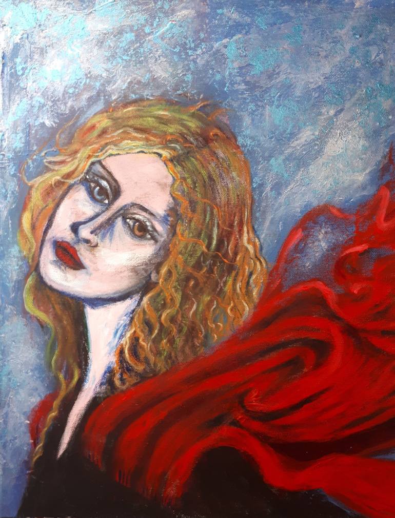 Original Figurative Women Painting by Carina Sanchez