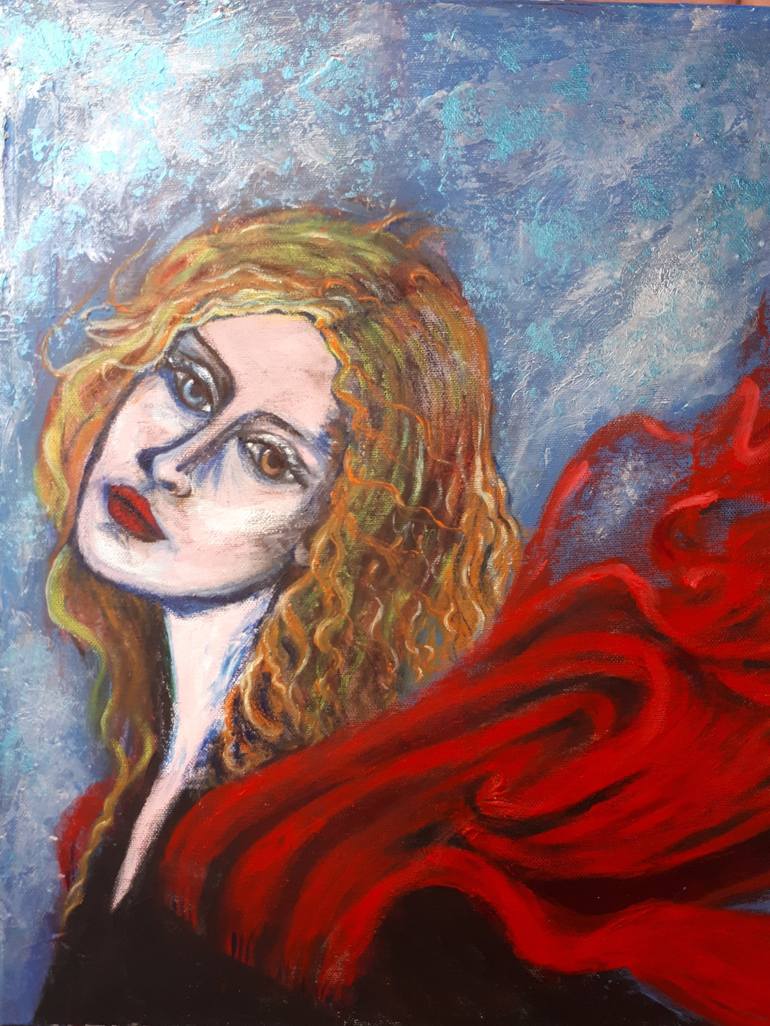 Original Figurative Women Painting by Carina Sanchez