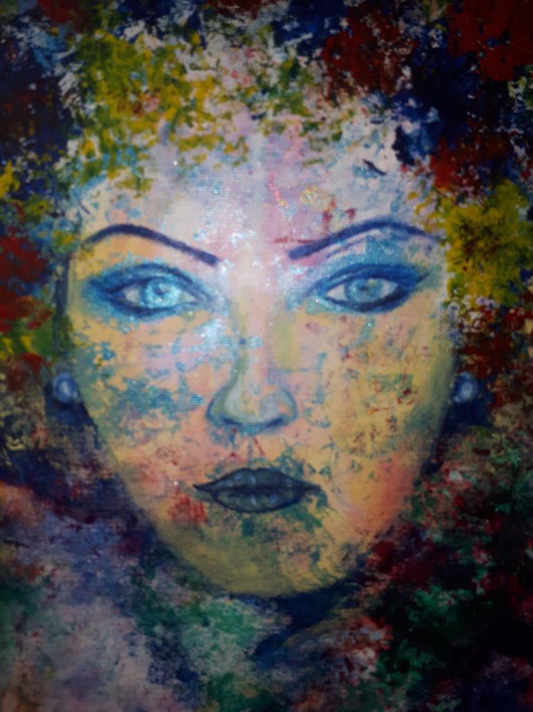 Original Abstract Expressionism Abstract Painting by Carina Sanchez
