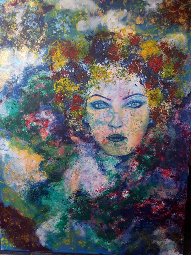 Original Abstract Expressionism Abstract Painting by Carina Sanchez