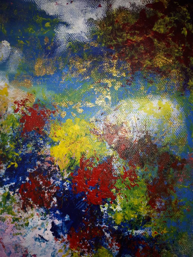Original Abstract Expressionism Abstract Painting by Carina Sanchez