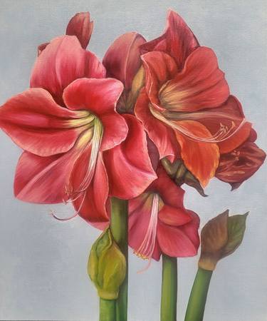 Original Contemporary Floral Paintings by Elena Sokolova Azyazova