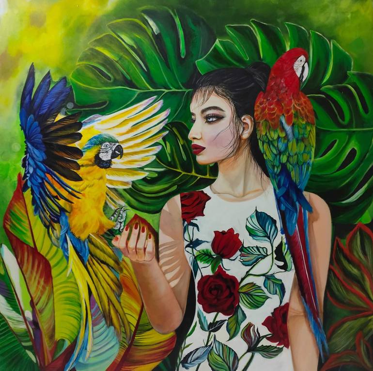 Original Impressionism Nature Paintings by Sumana Burman