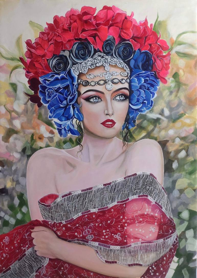 Original Abstract Women Paintings by Sumana Burman