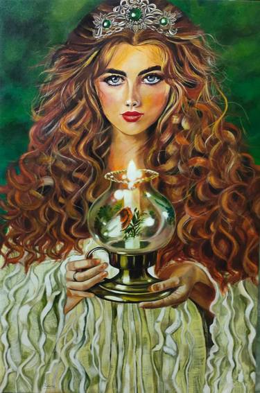 Original Photorealism Women Paintings by Sumana Burman