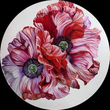 Original Contemporary Floral Paintings by Sumana Burman