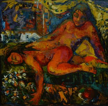 Original Expressionism Erotic Paintings by Irma Arch