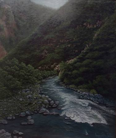Print of Realism Landscape Paintings by Aram Lalayan