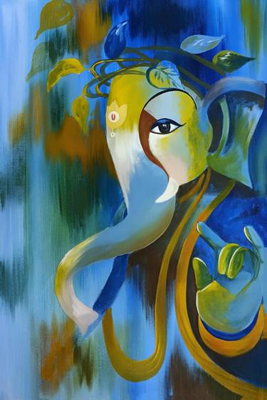 Original Figurative Abstract Painting by Sharad Tiwari