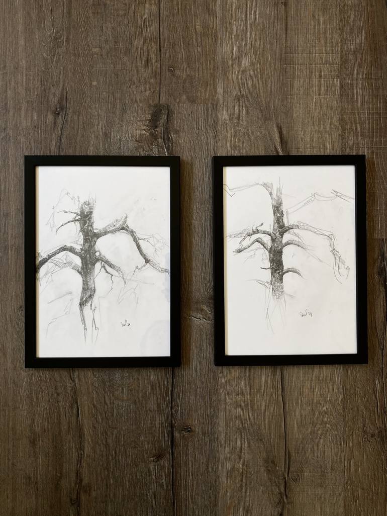 Original Botanic Drawings by Sevil Alieva