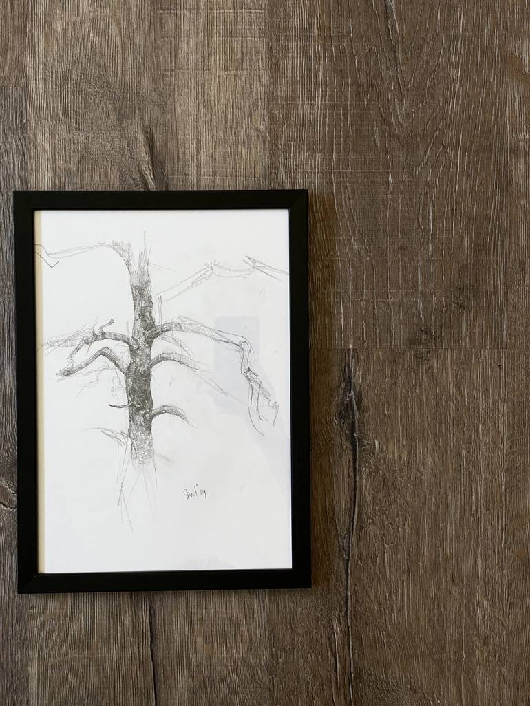 Original Graphics And Animation Botanic Drawing by Sevil Alieva