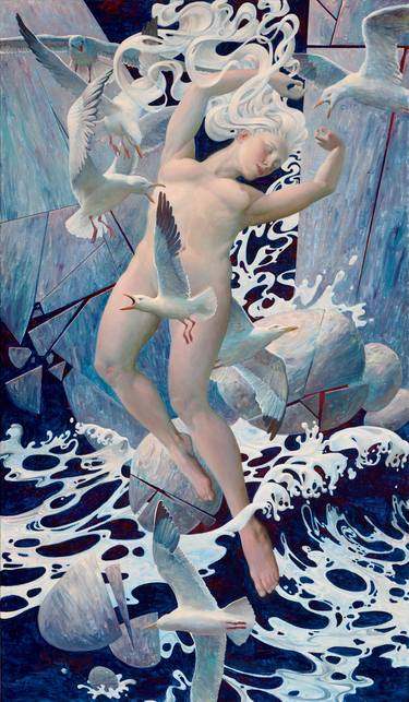 Original Figurative Nude Mixed Media by Vadim Chazov