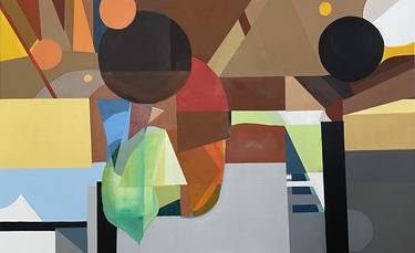 Original Abstract Geometric Paintings by Michele Sherlock