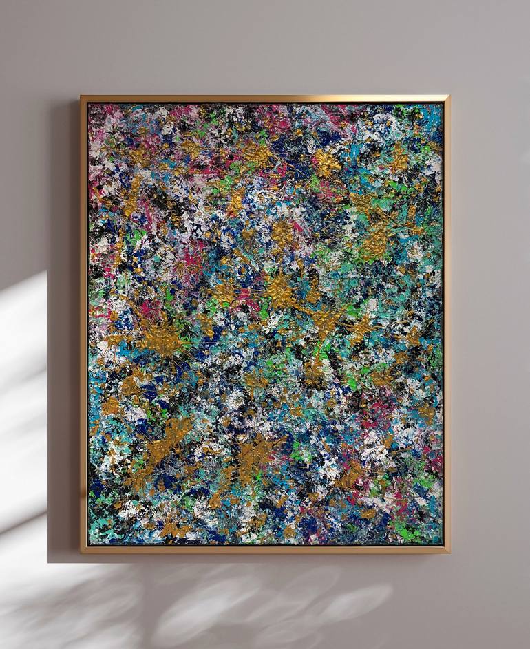 Original Abstract Fantasy Painting by Cherie Art Studio