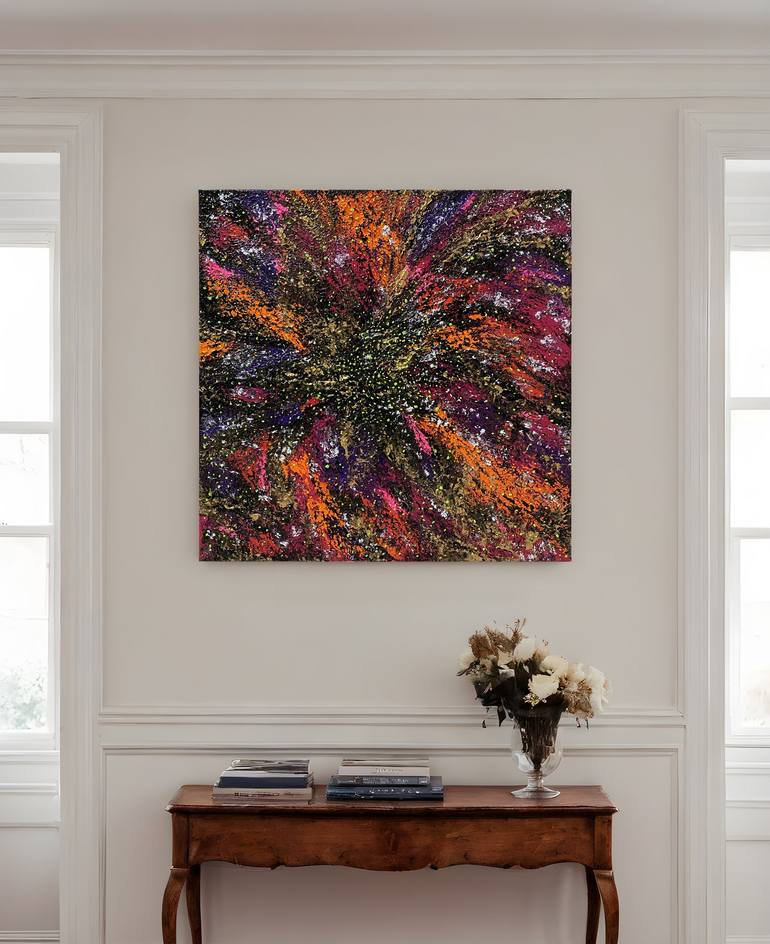 Original Abstract Classical Mythology Painting by Cherie Art Studio