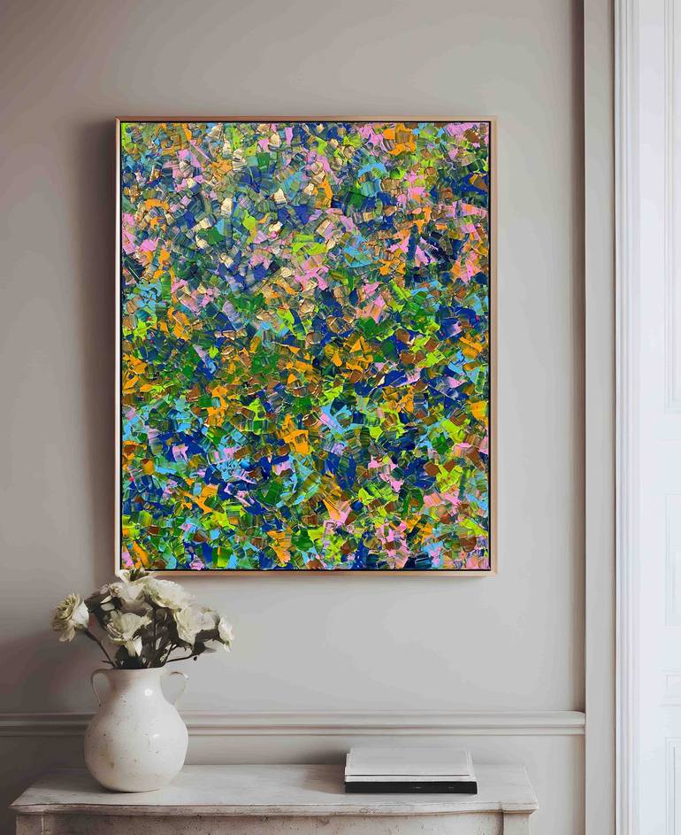 Original Abstract Expressionism Abstract Painting by Cherie Art Studio