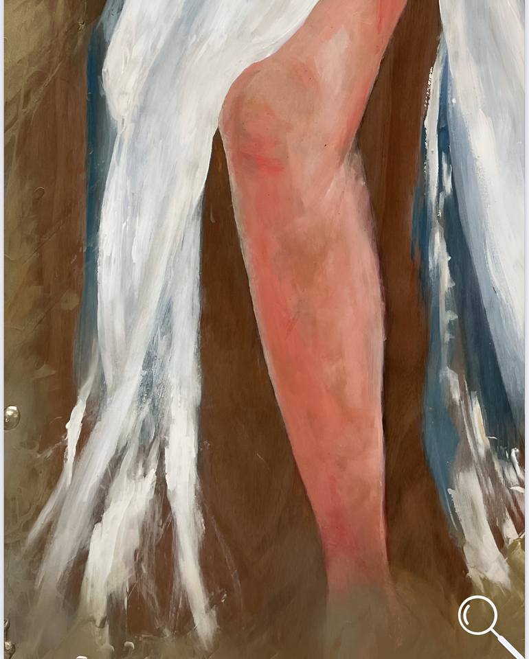 Original Figurative Nude Painting by Kathy Ketelaars