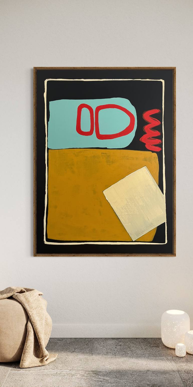 Original Abstract Expressionism Abstract Painting by Jane Jenevieve