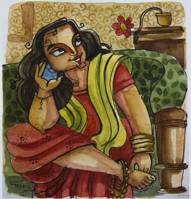 Original Women Painting by GAYATRI SINGH