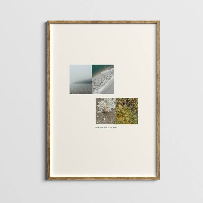 Original Black & White Nature Collage by Carrie Lipscomb
