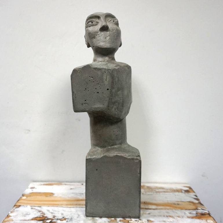 Original Figurative Portrait Sculpture by paolo castagna
