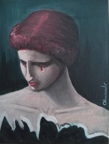 Original Expressionism Women Paintings by Inés Alvarado