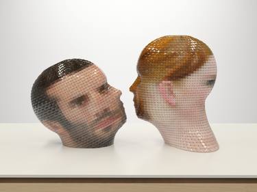 Original Conceptual Portrait Sculpture by Gianluca Traina