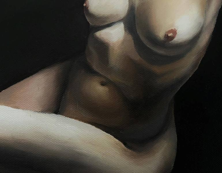 Original Figurative Nude Painting by Xenia Nea