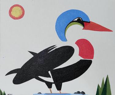 Print of Geometric Animal Paintings by Anjali Singh