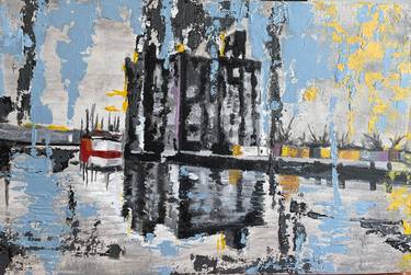 Original Abstract Architecture Paintings by Tiziana Mazziotto Ingram