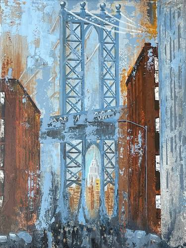 Original Abstract Architecture Paintings by Tiziana Mazziotto Ingram