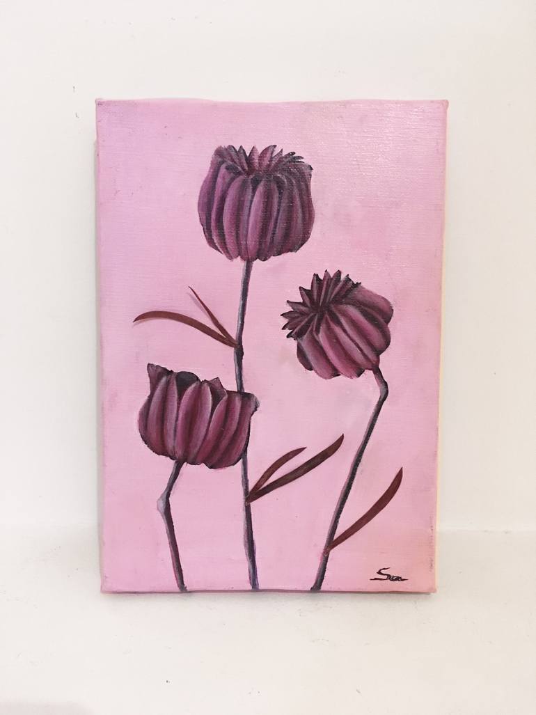 Original Surrealism Botanic Painting by Saachi Yashiro