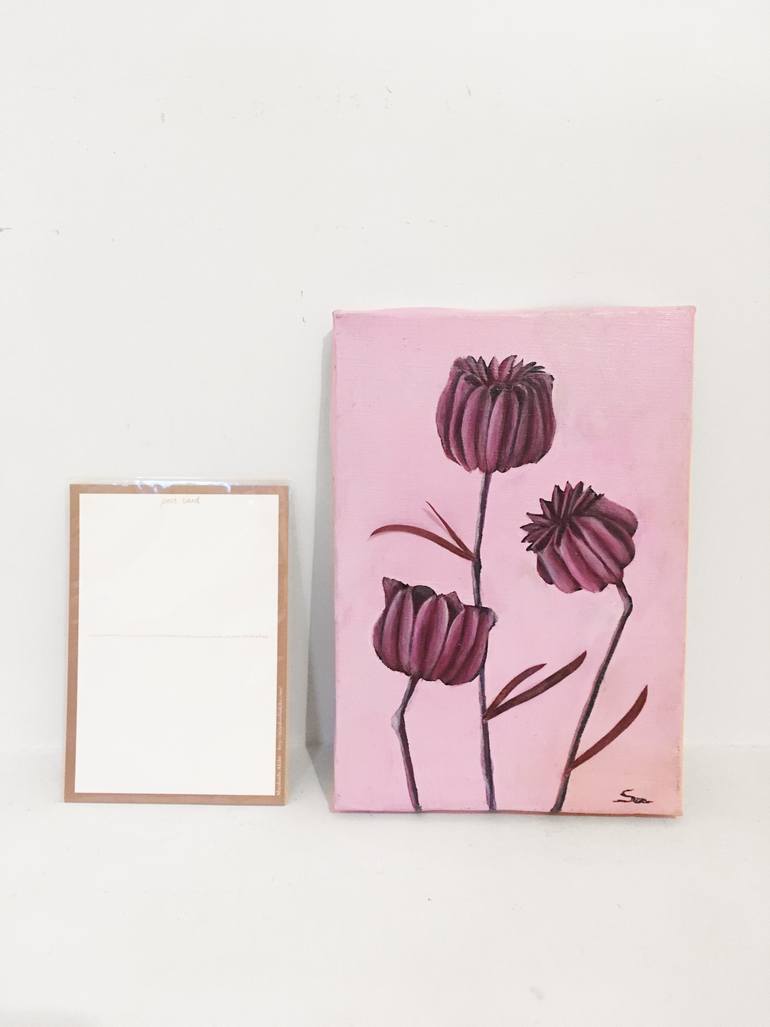 Original Surrealism Botanic Painting by Saachi Yashiro