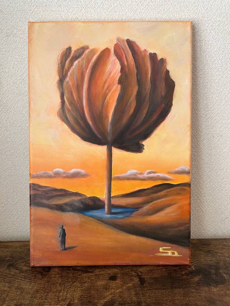 Original Surrealism Landscape Painting by Saachi Yashiro